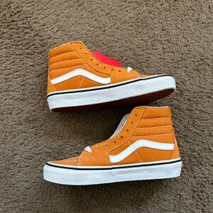 Orange sk8 highs size 5